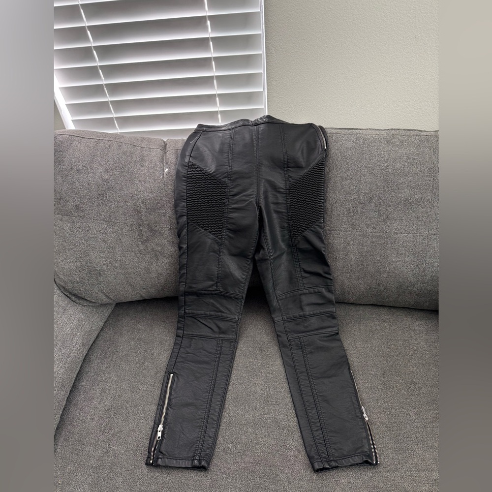 Free People Faux Leather DETAILED Pants